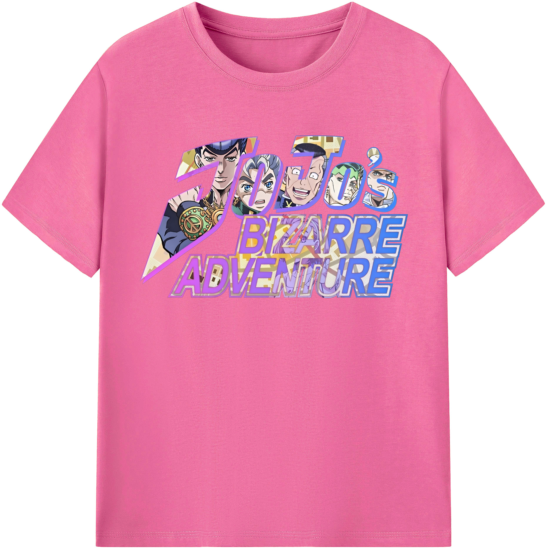 （画像用） ジョジョの奇妙な冒険 JoJo's Bizarre Adventure レディースカジュアルプリントTシャツ（綿100％）